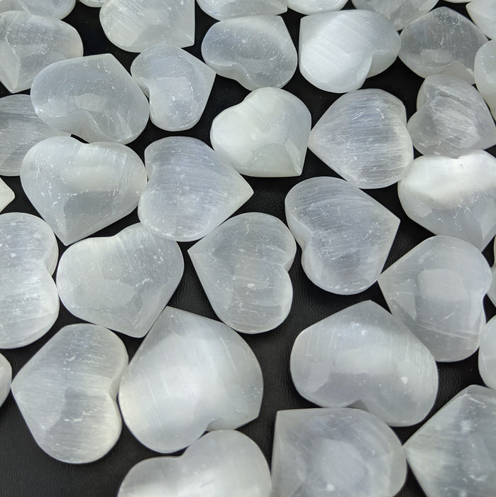 Selenite Hearts