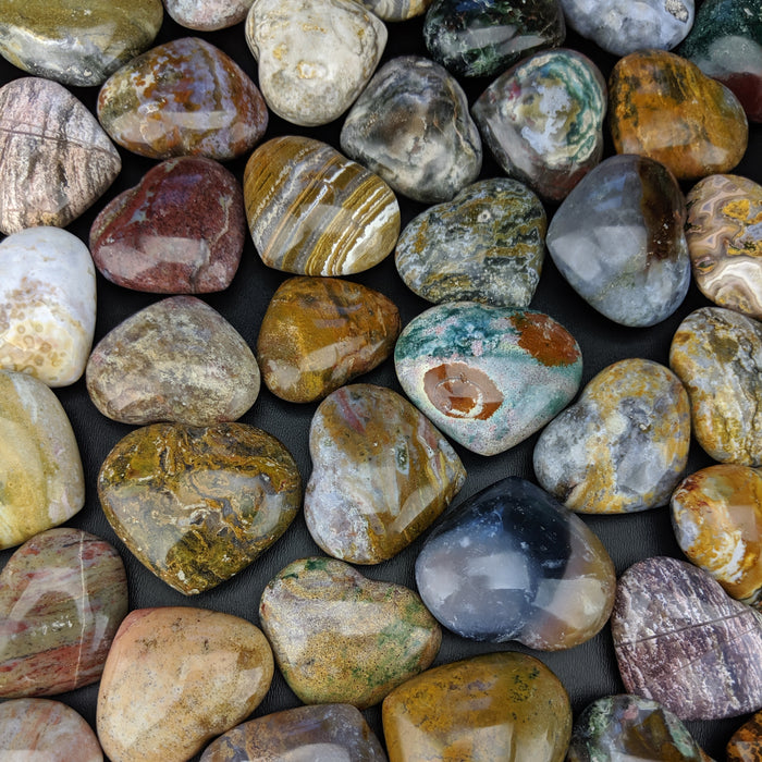 Ocean Jasper Hearts