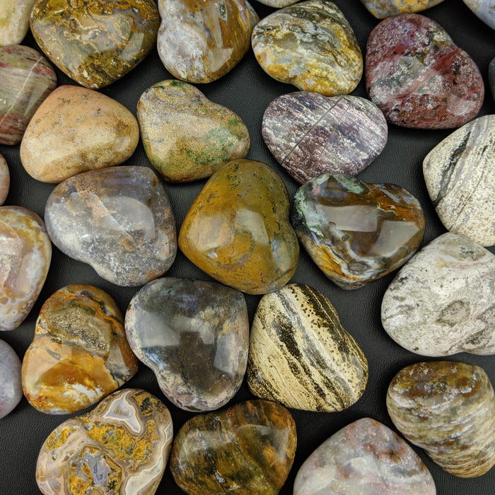 Ocean Jasper Hearts