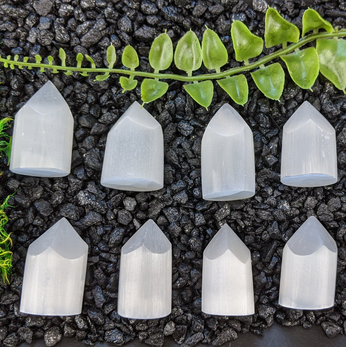 Selenite Crystal Polished Points