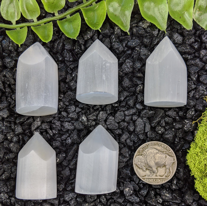 Selenite Crystal Polished Points