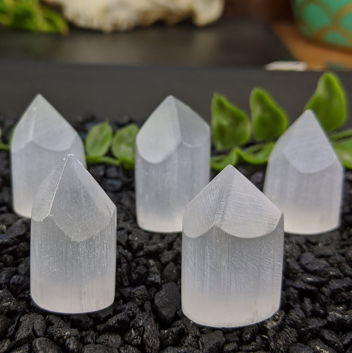 Selenite Crystal Polished Points