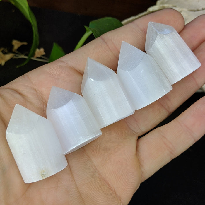 Selenite Crystal Polished Points