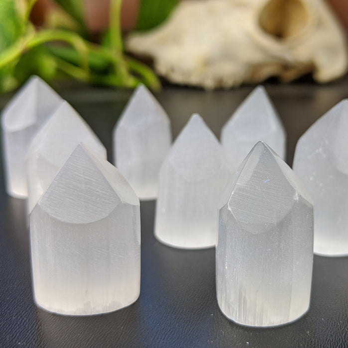 Selenite Crystal Polished Points