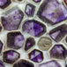 Amethyst Trigonal Crystal Slices