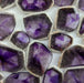 Amethyst Trigonal Crystal Slices