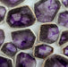 Amethyst Trigonal Crystal Slices