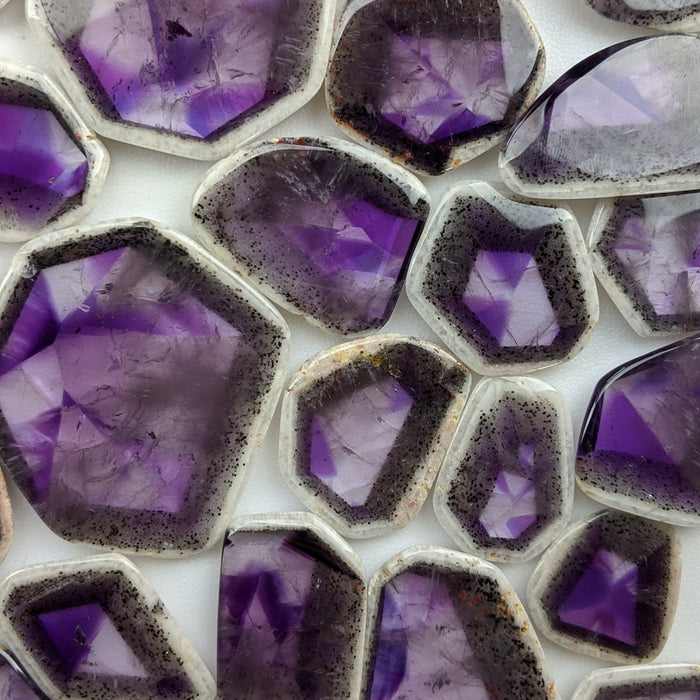 Amethyst Trapiche Slices