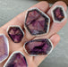 Amethyst Trigonal Crystal Slices