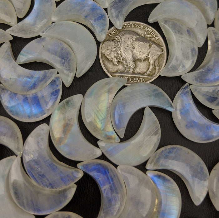 Moonstone Crescent Moons