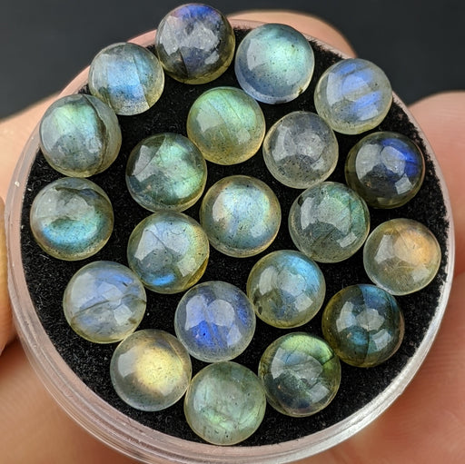 Labradorite Round Cabochons, 6mm