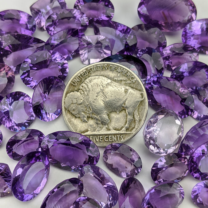 Amethyst Assorted Shape Facets, 8-15mm