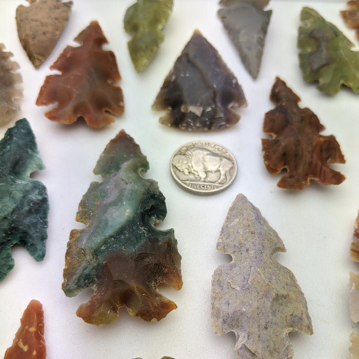 Agate and Jasper Fancy Arrowheads