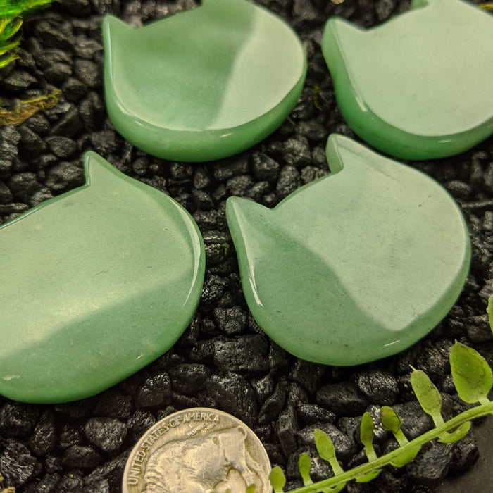 Aventurine Cat Heads