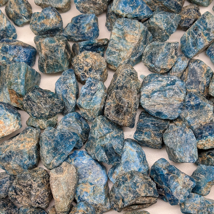 Blue Apatite Crystals Raw Pieces