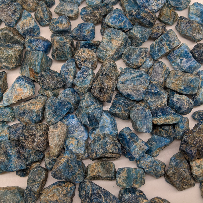 Blue Apatite Crystals Raw Pieces