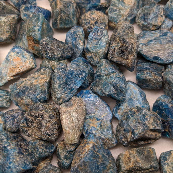 Blue Apatite Crystals Raw Pieces