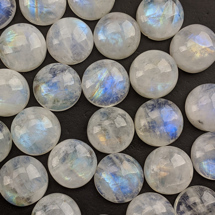 Moonstone Round Cabochons, 12mm