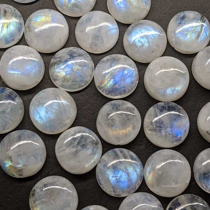 Moonstone Round Cabochons, 12mm