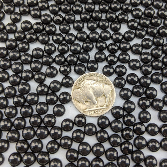 Black Onyx Round Cabochons, 6mm 🖤✨