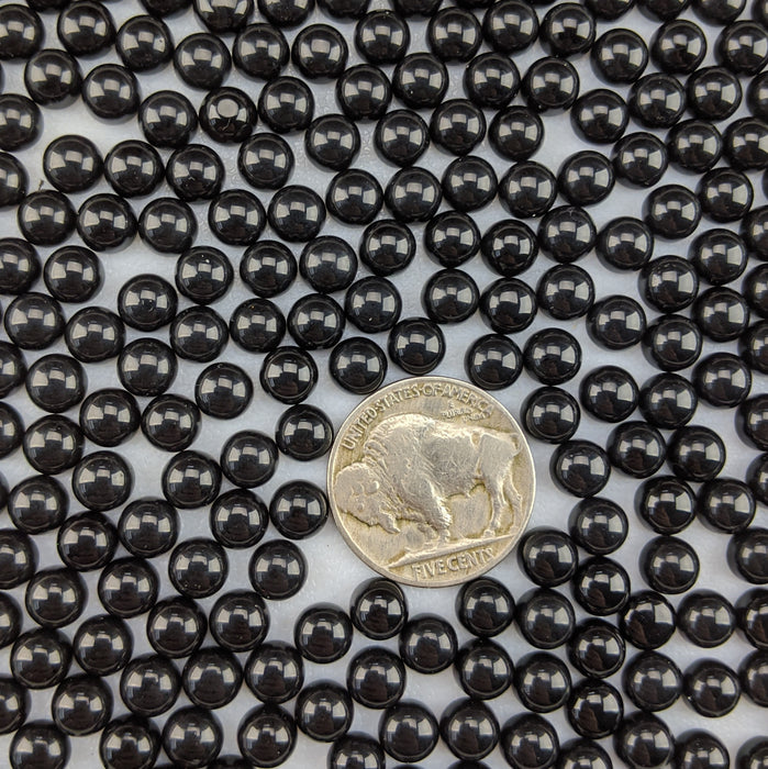 Black Onyx Round Cabochons, 6mm 🖤✨