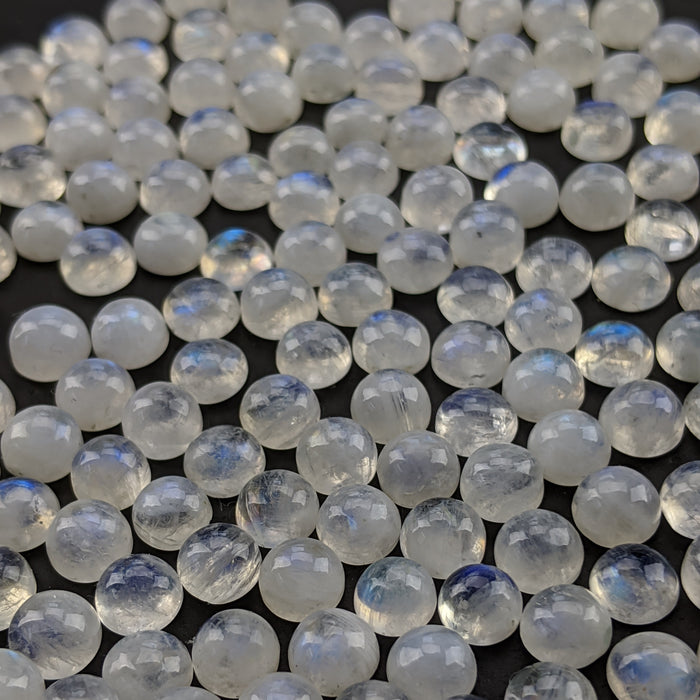 Moonstone Round Cabochons, 6mm