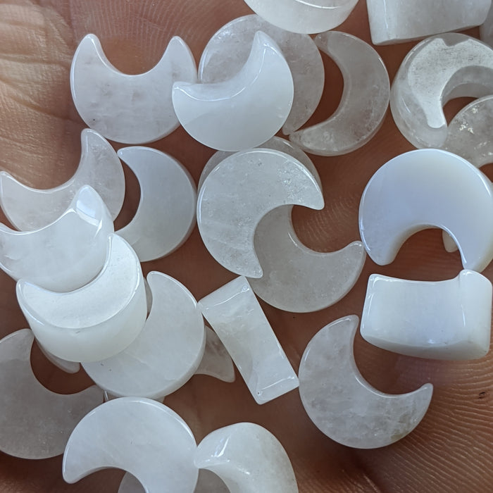 Mini Brazilian Quartz Crescent Moons