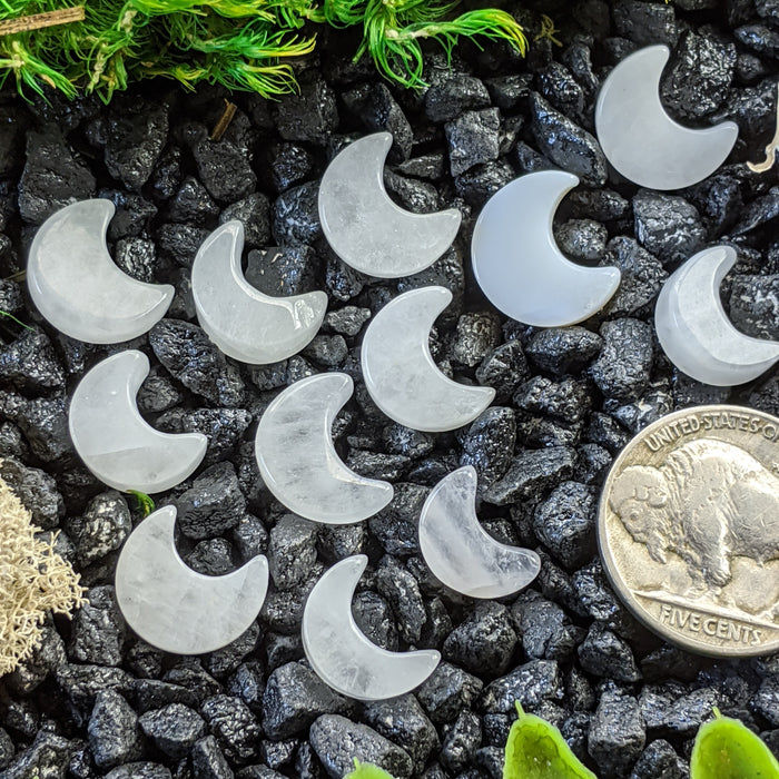 Mini Brazilian Quartz Crescent Moons