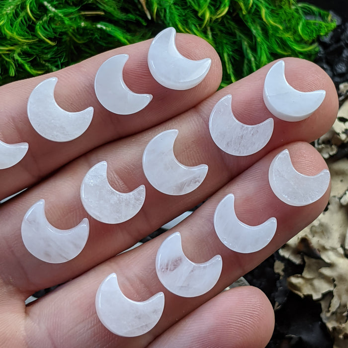 Mini Brazilian Quartz Crescent Moons