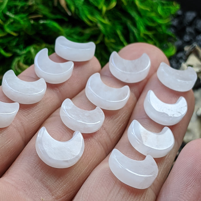 Mini Brazilian Quartz Crescent Moons