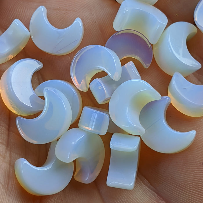 Mini Opalite Crescent Moons