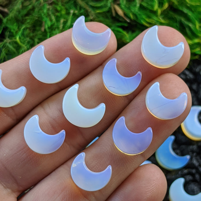 Mini Opalite Crescent Moons