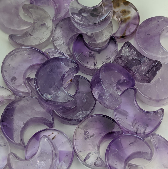 Mini Brazilian Amethyst Crescent Moons