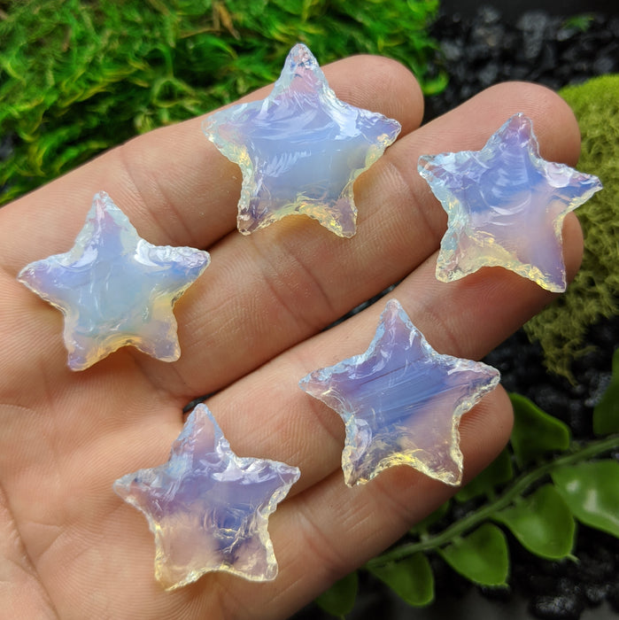 Opalite Knapped Stars