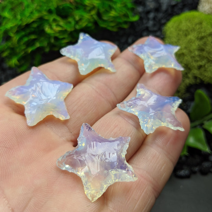 Opalite Knapped Stars