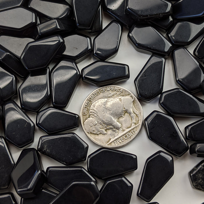 Mini Brazilian Black Obsidian Coffins