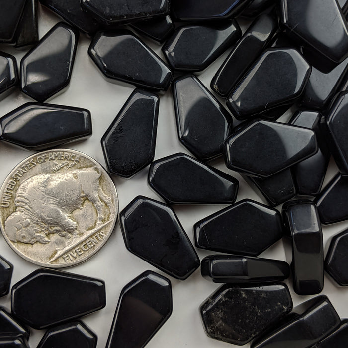 Mini Brazilian Black Obsidian Coffins