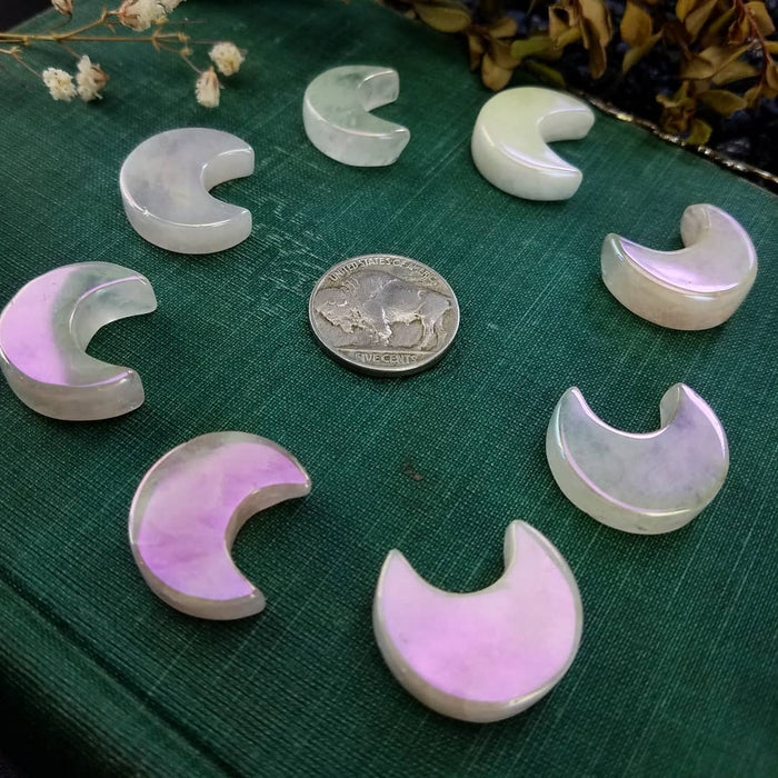 Aura Rose Quartz Moons