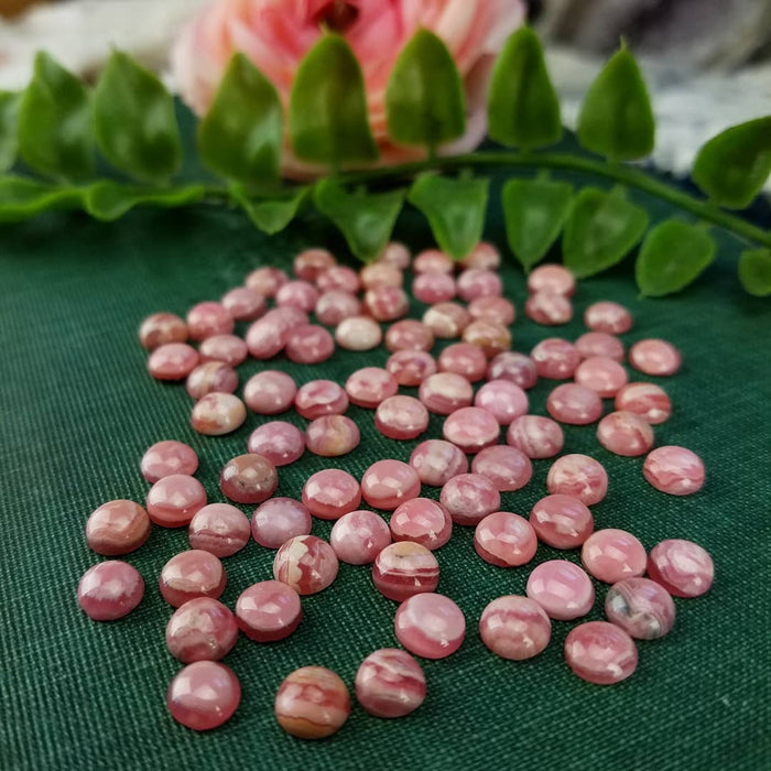 Rhodochrosite 6mm Round Cabochons