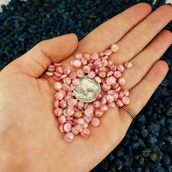 Rhodochrosite 6mm Round Cabochons