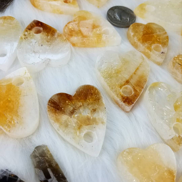 Heat Treated Citrine Planchettes