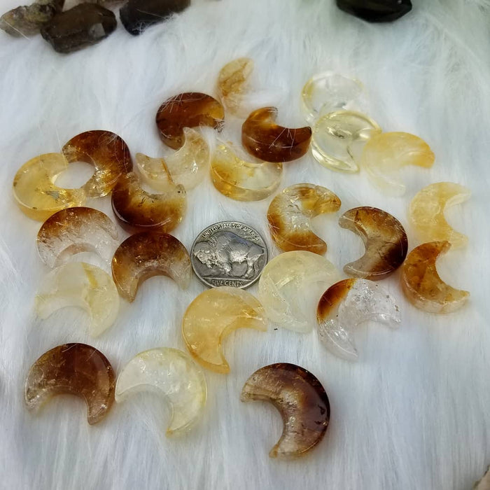 Heat Treated Citrine Moons