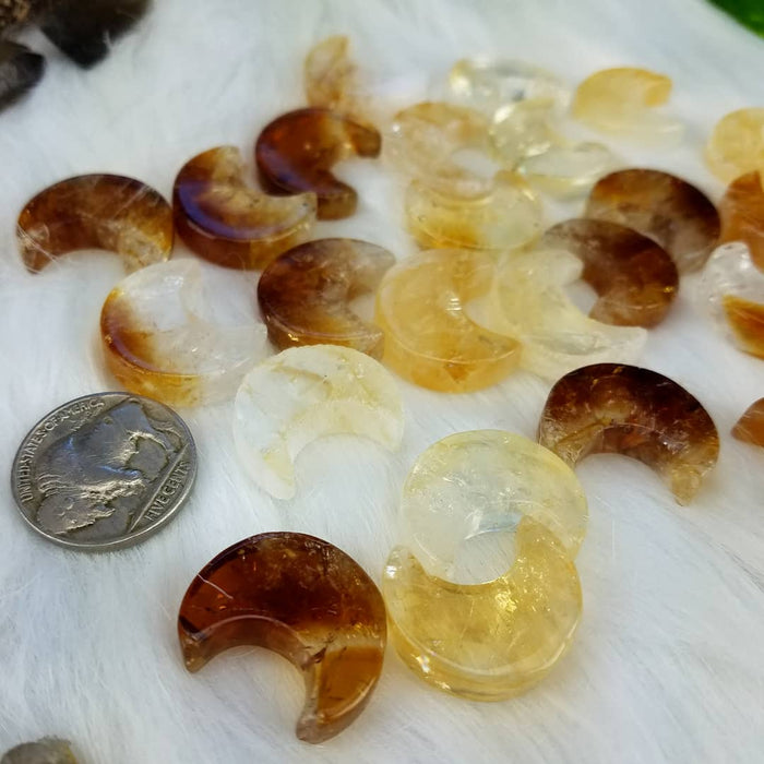 Heat Treated Citrine Moons