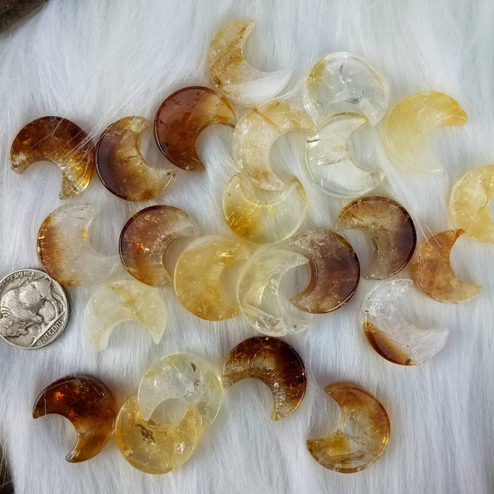 Heat Treated Citrine Moons