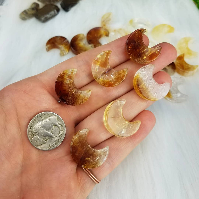 Heat Treated Citrine Moons