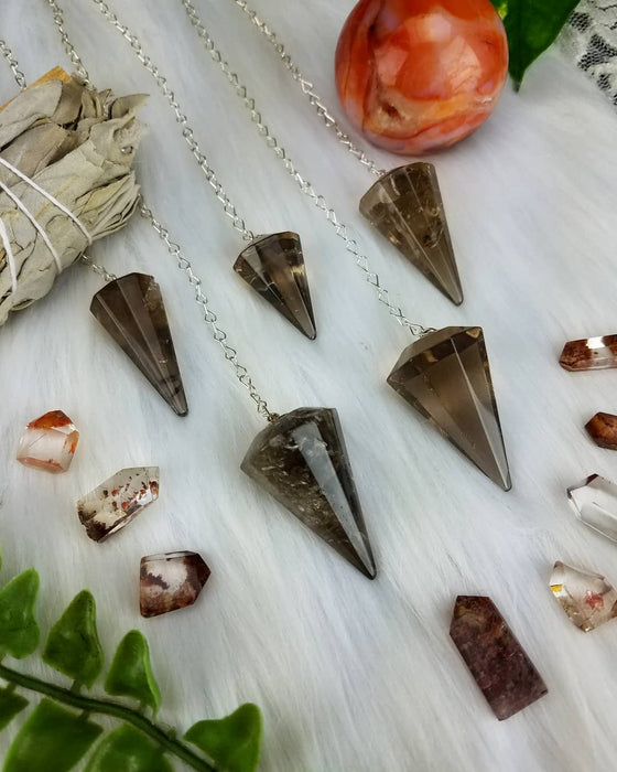 Smoky Quartz Pendulums