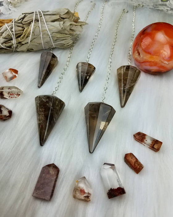 Smoky Quartz Pendulums