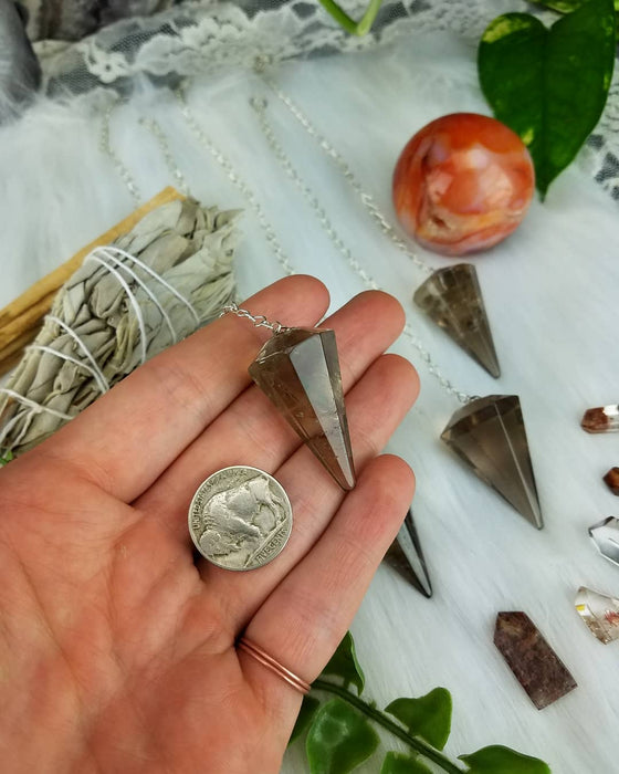 Smoky Quartz Pendulums