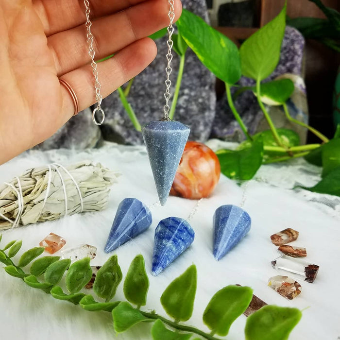 Blue Quartz Pendulums