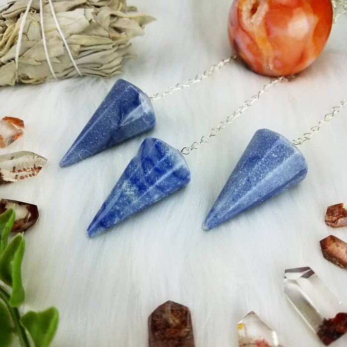 Blue Quartz Pendulums